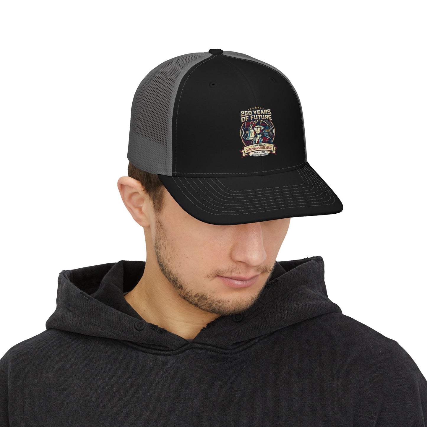 Liberty & Progress 250 Years Snapback Trucker Cap